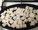 簡単♩ビールにピッタリ！チーズ餅ピザ作り方2写真