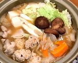 みそ味であったか鶏だんご鍋作り方5写真