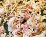 フライパン1つでポークチャップ風丼♥゛作り方2写真