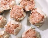 　食わず嫌いに！ハナビラタケの肉焼売！作り方3写真