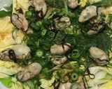 鍋材料の野菜達で1品に☆牡蠣のレンジ蒸し作り方7写真