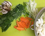 豚バラと水菜&白菜で☆和風だしの焼うどん作り方1写真