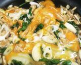 春菊入りの衣笠丼♪卵と春菊が美味♪作り方4写真