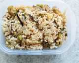 栗とかぶ炊き込みご飯のアレンジチャーハン作り方1写真