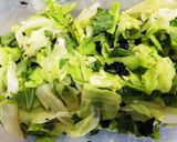 キャベツ・大葉・海苔のワサビ麺つゆ和え♪作り方3写真