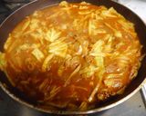 豚キャベツの炒めカレー丼作り方7写真