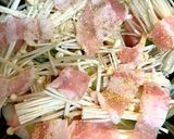 鍋材料の野菜達で☆豚バラのレンジ重ね蒸し作り方4写真