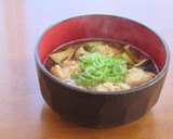 鶏のつみれのたっぷりきのこ汁作り方5写真
