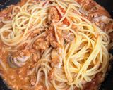 簡単♪ツナ入りアラビアータ作り方6写真