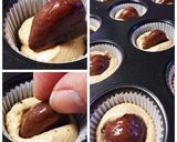 小さな贈り物・栗in黒糖カップケーキ作り方9写真