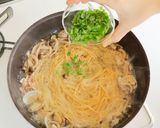 お鍋1つ♪あさりときのこ和風スープパスタ作り方7写真
