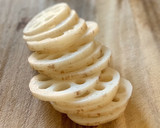 定番料理、サクシャキ【蓮根のはさみ揚げ】作り方1写真