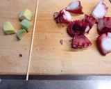 たことアボカドの串揚げ作り方1写真