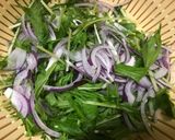 水菜サラダ作り方1写真