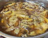 美味しくカサ増し♪きのこ牛丼／時々on卵作り方6写真