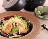 ゆずこしょうチキンときのこのホットサラダ作り方5写真