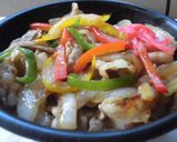 パプリカ焼肉丼♪作り方2写真
