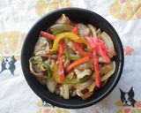 パプリカ焼肉丼♪作り方3写真