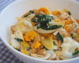 春菊入りの衣笠丼♪卵と春菊が美味♪作り方5写真