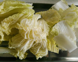 白菜とさつま揚げの煮物作り方1写真