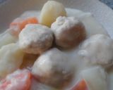 おから入り鶏肉団子のクリームシチュー♪作り方2写真