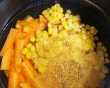 冬の朝に、野菜たっぷり豆乳スープ作り方2写真
