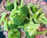 牛肉とブロッコリーのペペロンチーノ炒め作り方5写真