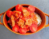 バターライスのチキントマトドリア作り方5写真