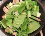 豚トロとチンゲン菜の黒胡椒炒め作り方4写真