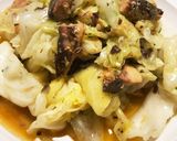 鯖缶とキャベツのアヒージョ風作り方5写真
