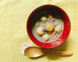 ヘルシー☆野菜豆腐団子の豆乳ぜんざい作り方9写真
