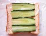 ☺萌え断♡簡単しましまハムチーズサンド☺作り方4写真