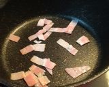 白菜とベーコンのミルク煮作り方1写真