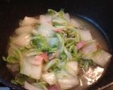 白菜とベーコンのミルク煮作り方3写真