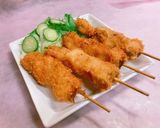 豚のねぎまも♪串揚げで♪作り方6写真