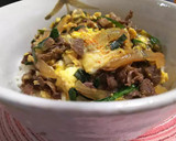 美味しくカサ増し♪きのこ牛丼／時々on卵作り方10写真