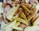 じゃがいもとウインナーのカレー炒め作り方4写真