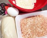 鶏胸ミンチ&れんこんのミートローフ♡作り方1写真