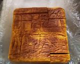 新聞紙型で、かぼちゃチーズケーキ作り方8写真