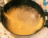 白菜とベーコンのペペロンチーノスープスパ作り方4写真