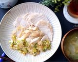 レンジで蒸し鶏☆ピリ辛ネギダレ作り方5写真