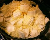 白菜とベーコンのペペロンチーノスープスパ作り方6写真