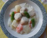 おから入り鶏肉団子のクリームシチュー♪作り方8写真