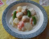 おから入り鶏肉団子のクリームシチュー♪作り方9写真