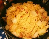 白菜とベーコンのペペロンチーノスープスパ作り方9写真