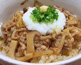 おろし添え とろみ豚バラきのこ丼作り方6写真
