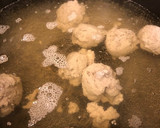 お魚すり身と白菜、長ネギの卵とじお味噌汁作り方5写真