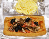 *油揚げで舞茸と黒豆のヘルシーピザ風*作り方3写真