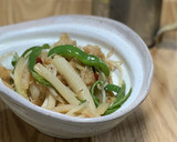 はやと瓜と油揚げの炒め物作り方13写真