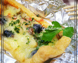 *油揚げで舞茸と黒豆のヘルシーピザ風*作り方4写真